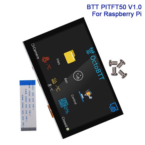 BIGTREETECH PITFT50 V1.0 Touch Screen Display Octoprint 3D Printer Parts Raspberry Pi 3 3B Plus 4B Model B 800x480 5 inch DSI ► Photo 1/6