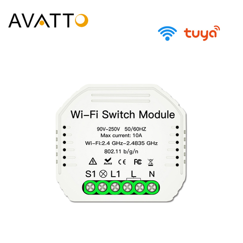 AVATTO Tuya Wifi Switch module with Smart Life App Control, Smart Home Automation Interruptor Wifi  Work For Alexa google home ► Photo 1/6