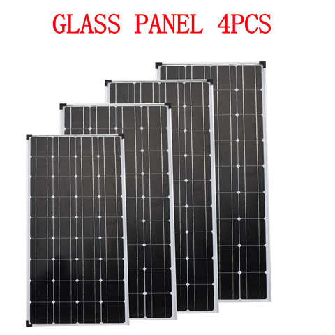 100W 200W 300W 400W Rigid Solar Panel Monocrystalline Solar Cell For 12V/24V Solar Battery Charge For Boat /Car/Home ► Photo 1/1