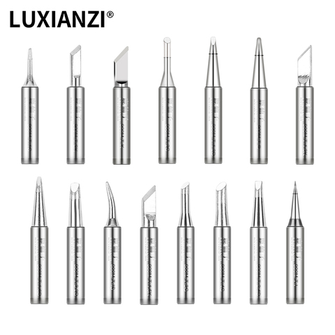 LUXIANZI Lead-free Soldering Iron Tips Copper Tin Soldering Tips for Soldering Station BGA Welding Tools Ponta Ferro De Solda ► Photo 1/1