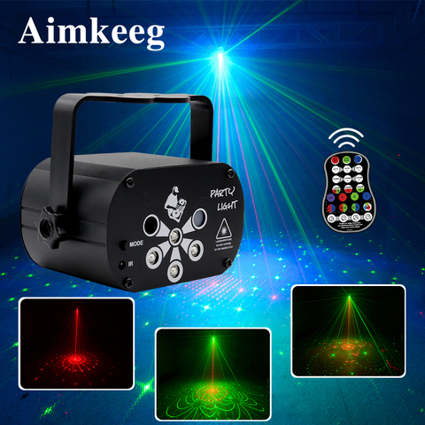 LED Laser Star Projector Disco Music Sound Control Light Professional Stage Lighting Effect for DJ Christmas Party Strobe Lamp ► Photo 1/5