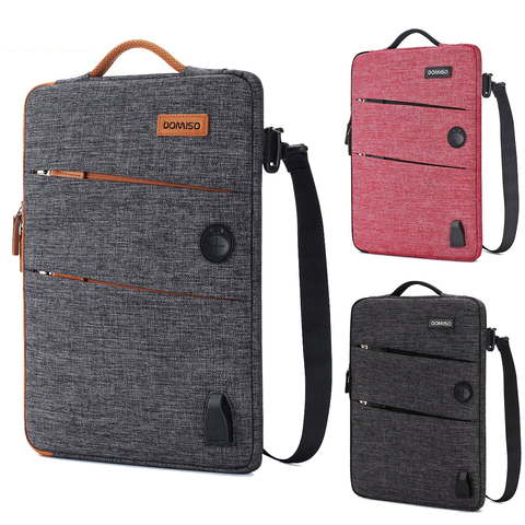 Waterproof Laptop Sleeve Business Shockproof Bag with USB Charging Port Headphone Hole for 11 13 14 15.6 17.3 Inch Laptop ► Photo 1/6