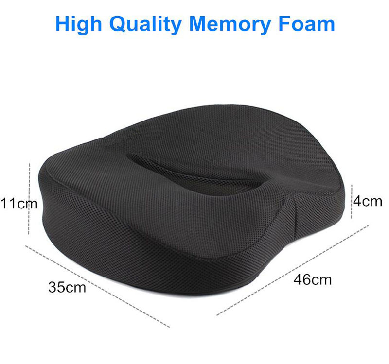 Comfort Donut Seat Cushion Sofa Hemorrhoid Memory Foam Anti Hemorrhoid  Massage Tailbone Pillow Car Office Seat Cushion - AliExpress