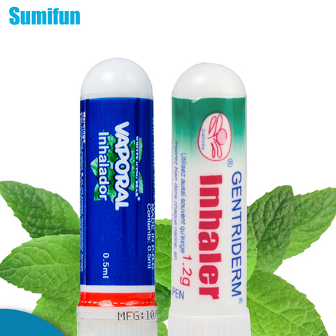 Buy 1 Get 1 Mint Nasal Essential Oils 100% Original Thailand Nasal Inhaler Refresh Nose Cold Cool Herbal Ointment Rhinitis Cream ► Photo 1/6