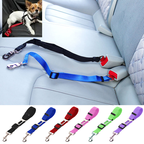 Adjustable Pet Dog Cat Car Safety Seat Belt Nylon Lead Leash Harness for Pet Puppy Kitten Vehicle Security Leash 45-72cm ► Photo 1/6