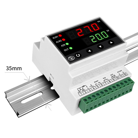 din35mm rail temperature controller Din PID thermostat relay output , SSR output , RS485 communication modbus protocol ► Photo 1/6