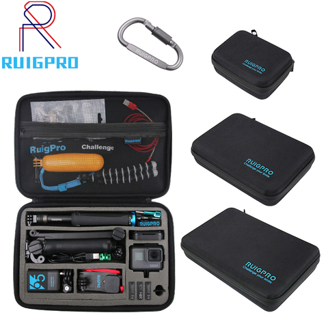 Portable Carry Case Small Large Size Accessory Storage Bag for GoPro Go Pro Hero 3/4/5/6/7/8 SJCAM M20 SJ6 SJ7 Action Camera ► Photo 1/6