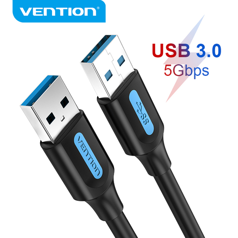 Vention USB to USB Extension Cable Male to Male 3.0 2.0 USB Extender for Hard Drive TV Box Laptop USB 3.0 to USB 3.0 Cable ► Photo 1/6