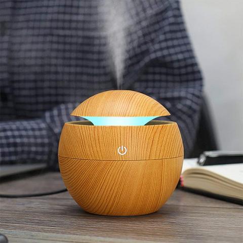 130ML USB Aroma Diffuser  Ultrasonic Cool Mist Humidifier Air Purifier 7 Color Change LED Night light for Office Home ► Photo 1/6