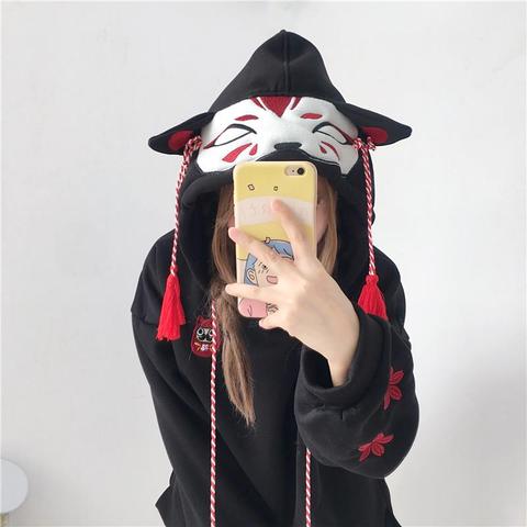 casual girl cute cat hoodies animal hoodies with ears and tail japanese  embroidery hoodie oversized hoodie cute sweatshirt girls - Price history &  Review | AliExpress Seller - Flyskye Store 