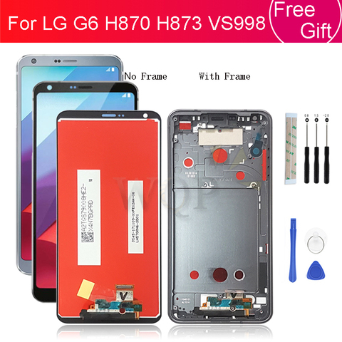 For LG G6 lcd display touch screen Digitizer Assembly screen Replacement for LG H870 H873 VS998 Pantalla with frame Repair Parts ► Photo 1/6
