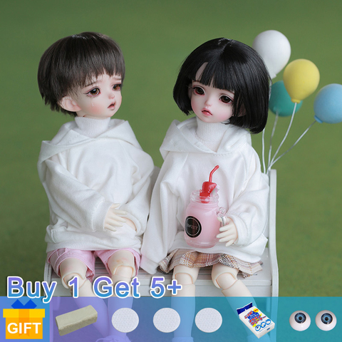 Emica & Emilia 1/6 Yosd dolls movable joint Doll BJD fullset complete professional makeup Fashion Toys for Girls Gifts ► Photo 1/5