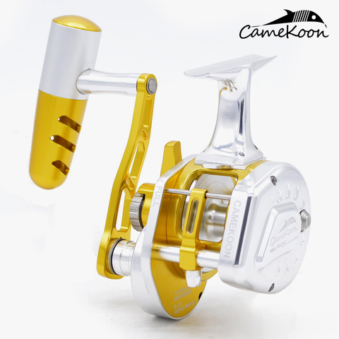 CAMEKOON all metal underhead saltwater fishing reel slow jigging reel 13+2 Ball Bearings 35kgs lever drag reel trolling reel ► Photo 1/6