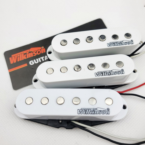 Wilkinson Electric Guitar Pickups Lic Vintage Single Coil Pickups for ST guitar White 1 set MWVSN/M/B ► Photo 1/6