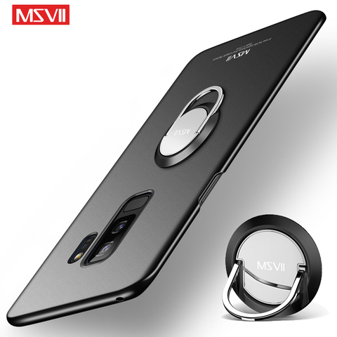 For Samsung Galaxy S9 Plus Case Cover Msvii Finger Ring Slim Coque For Samsung S9 Plus Case Holder Cover For Samsung S 9 Cases ► Photo 1/6