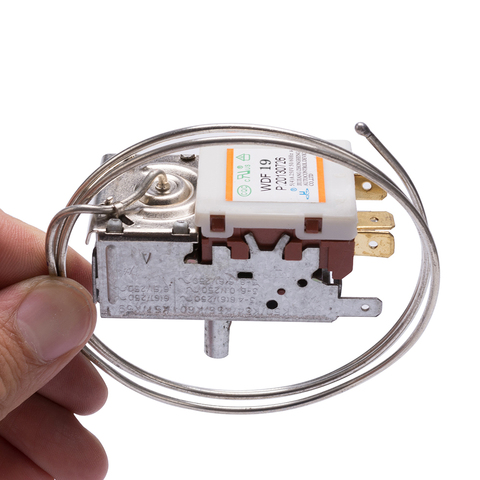 70cm refrigerator thermostat 3 pins metal cord freezer temperature controller switch 3 foot fridge cooling freezer parts WDF19 ► Photo 1/6