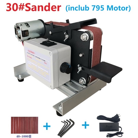 30# 795 Motor 110V / 220V High Speed Diy Polishing Cutter Grinder Multifunctional Grinder Electric Abrasive Belt Grinder Sander ► Photo 1/4