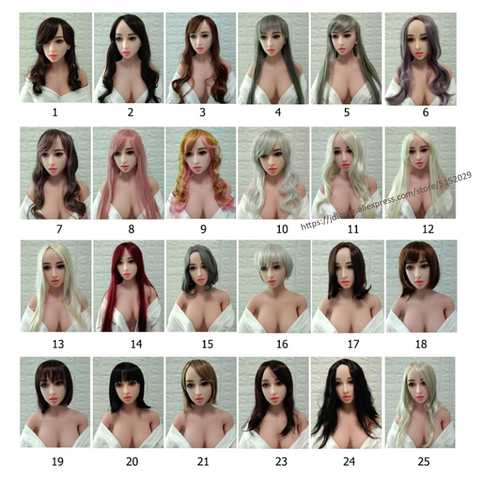 Beautiful Wig and difference color Hair for real Silicone Sex Dolls various height body use various Wigs ► Photo 1/1