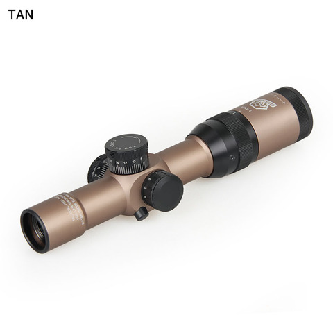 Canis Latrans Tactical 1-4x24 IRF Rifle Scope Red /green Mil-dot Illuminated Hunting rifle Scopes for Real Gun GZ1-0197 ► Photo 1/6