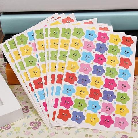 New Semester School Teacher Reward Praise Merit Face 630pcs/800pcs Smile Children Stationery Sticker Encourage Student ► Photo 1/6