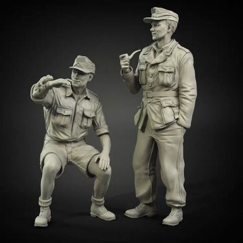 1/35 Resin Figure Model kits  2 figures Unassambled Unpainted 769 ► Photo 1/1