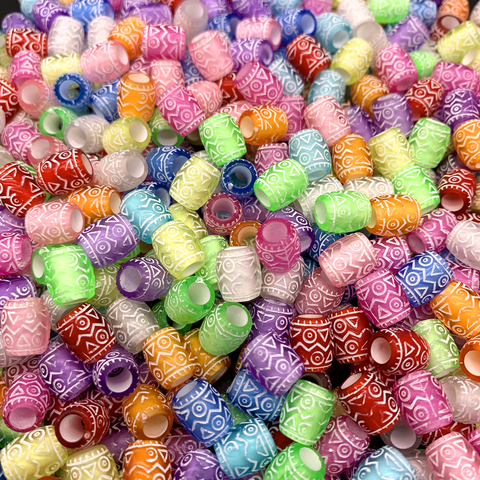 50pcs 9x6mm DIY Bracelet Accessories Children Gift Handcraft Department 11Color Round Shape Acrylic Sugar Beads Jewelry Findings ► Photo 1/6