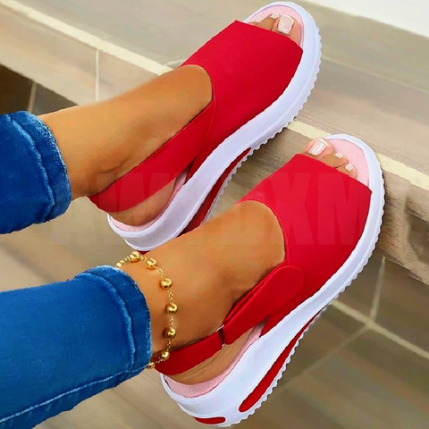 Women Sandals 2022 New Summer Shoes Women Soft Wedge Platform Sport Sandals Woman Open Toe Casual Beach Shoes Zapatos de Mujer ► Photo 1/6