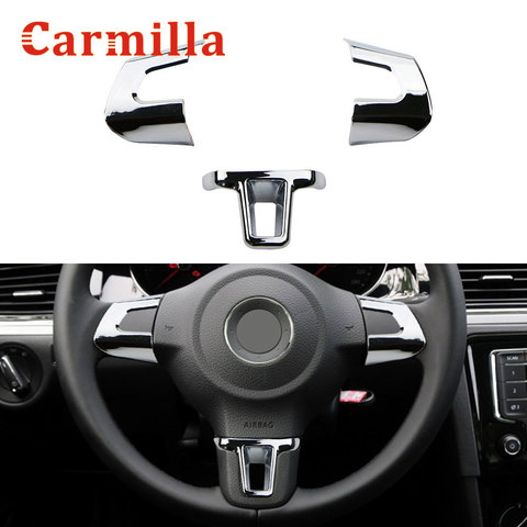 ABS Chrome Steering Wheel Cover Sticker Case for Volkswagen VW GOLF 6 MK6  POLO JETTA MK5 MK6 Bora Car Styling Trim Accessories - Price history &  Review