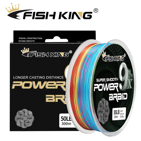 300M/500M PE Fishing Line Multicolor 9 Strands Braided Lines 20-100LB Multifilament For Boat Fishing Tackle ► Photo 1/6