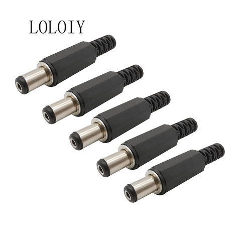 10PCS DC 5.5x2.1 mm Electrical Socket Outlet DC Power Male Plug Connector Socket Solder Adapter DC-022 DC-005 DC Outlet 5.5*2.1 ► Photo 1/6