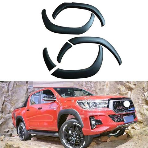 SMALL STYLING MOULDINGS AUTO ORIGNAL MATTE BLACK FENDER FLARE ACCESSORIES FIT FOR HILUX  REVO ROCCO PICKUP CAR ACCESSORIES ► Photo 1/6