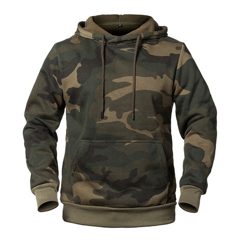 Camouflage Hoodies Men Autumn Winter Streetwear Hip Hop Sweatshirt Male Camo Hoody Army Military Hoodies Men's Clothing EUR Size ► Photo 1/6