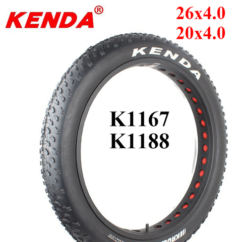 KENDA K1188/K1167 Bicycle ATV Tyre Beach Bike Tire 26x4.0 20x4.0 City Fat Tyres Snow Bike Tires 60TPI Ultralight Wire Bead ► Photo 1/6