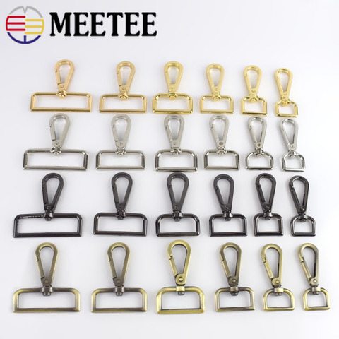 5/10pcs Meetee 16-50mm Luggage Straps Metal Buckles Dog Collar Hanger Lobster Swivel Clasps Trigger Clips Snap Hook DIY Craft ► Photo 1/6