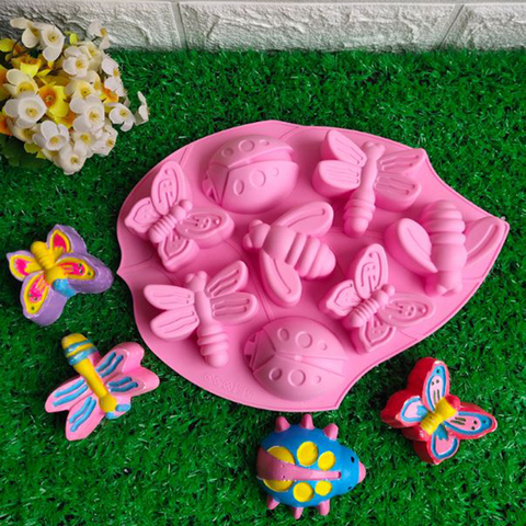 Baking Tools Insect/Bee/ Butterfly Shape Cake Mold Silicone Mold Candy Jelly Chocolate Mould Cake Decorator ► Photo 1/6