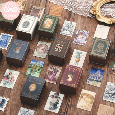 Mr.paper 100pcs/box Vintage Story Kraft Paper Scrapbooking/Card Making/Journaling Project DIY Diary Decoration LOMO Cards ► Photo 1/6