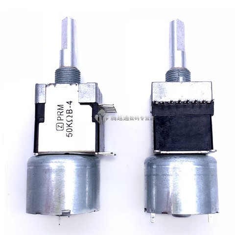 RK168 motor potentiometer stereo dual channel B50K * 2 axis length 25MM power discharge machine drive volume potentiometer ► Photo 1/1