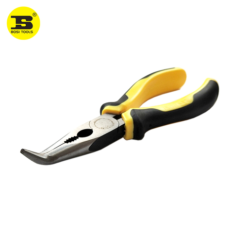 wholesale SIJIBOSI 6''/160mm bent nose pliers angle jaw tongs ► Photo 1/3