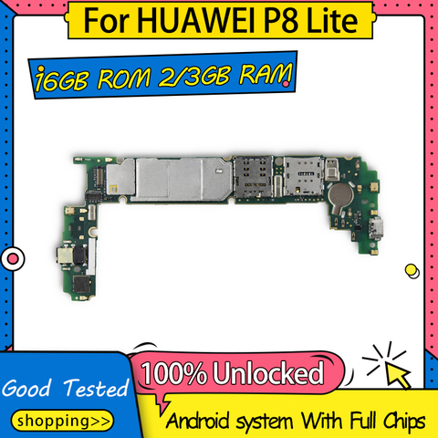 16GB ROM 2GB RAM For HUAWEI P8 Lite Motherboard,Unlocked Logic Board For HUAWEI P8 Lite ALE-UL00 GRA-UL00 ALE-L21 With Full Chip ► Photo 1/5