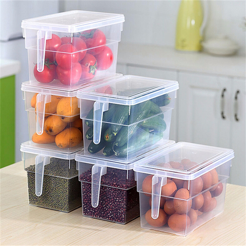 Kitchen Transparent PP Storage Box Grains Beans Storage Contain Sealed Home Organizer Food Container Refrigerator Storage Boxes ► Photo 1/6