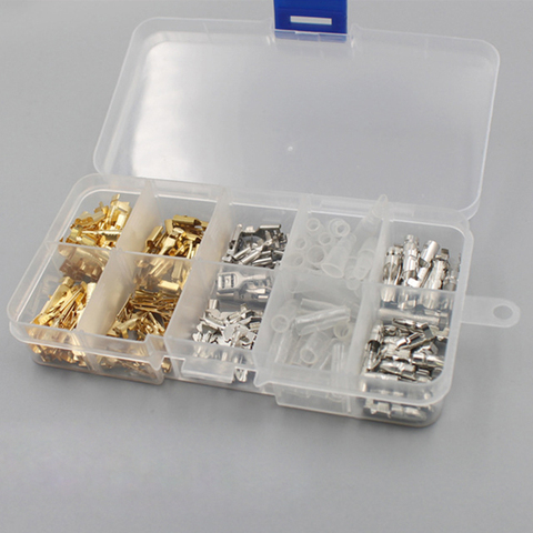 150PCS Insulated Male Female Wire Connector 2.8/4.8/6.3mm Electrical Wire Crimp Terminals Spade Connectors Assorted Kit ► Photo 1/6