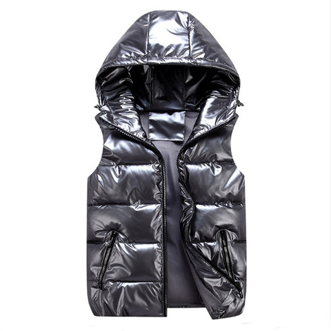 Vests Children Hoodies Warm Baby Girls Outerwear Kids Glossy Coats Boys Shiny Jackets Autumn Winter Down Waterproof  Waistcoat ► Photo 1/6