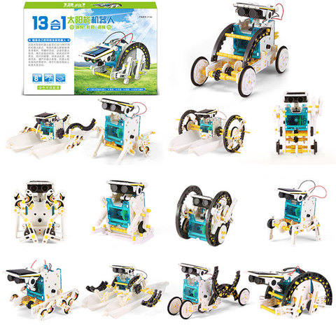 13 In 1 Educational Toys Solar Robot Toys Science Kit Solar Powered Blocks Toys For 8-10 Years Old Boys ► Photo 1/1
