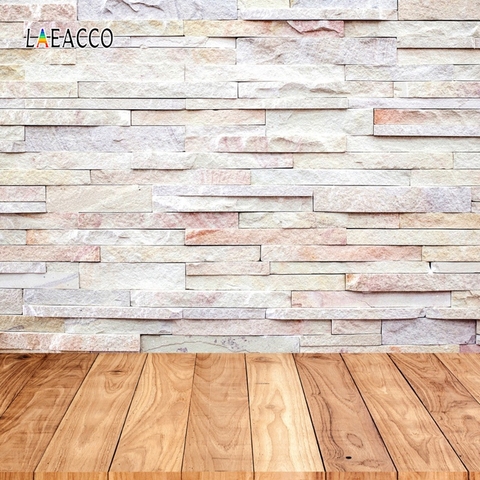 Laeacco Brick Wall Wooden Floor Grunge Portrait Photography Backdrops For Doll Pet Vinyl Photo Backgrounds For Photo Studio Prop ► Photo 1/6