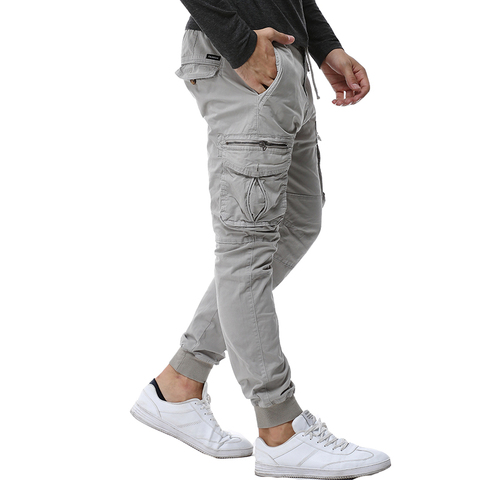 2022 Mens Camouflage Tactical Cargo Pants Men Joggers Boost Military Casual Cotton Pants Hip Hop Ribbon Male army Trousers 38 ► Photo 1/6