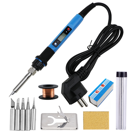 New 80W Adjustable Temperature LCD Digital Display Electric Soldering Iron Solder Rework Soldering Desoldering Repair Tool ► Photo 1/6