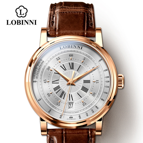 Switzerland LOBINNI New Men Watches Top Luxury Brand Japan Import NH35A SII O Auto Mechanical MOVT Men's Clock Sapphire ► Photo 1/6