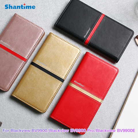 PU Leather Wallet Phone Case For Blackview BV9900 Pro Flip Case For Blackview BV9900 Blackview BV9900E Case Silicone Back Cover ► Photo 1/6