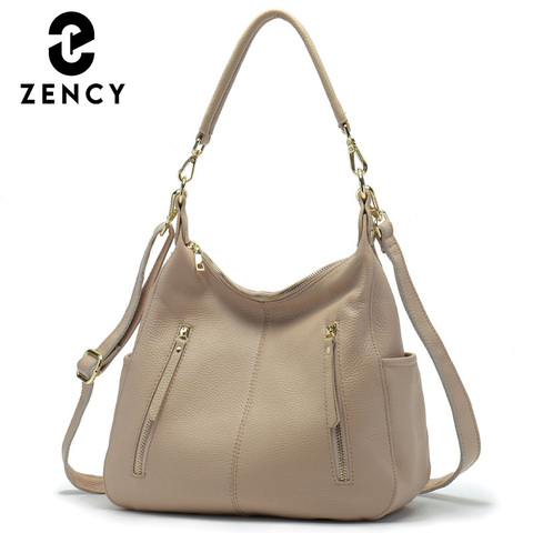 Zency Soft Genuine Leather Handbag High Quality Large Capacity Women's Hobos Shoulder Bags Elegant Classic Female Crossbody Bags ► Photo 1/6