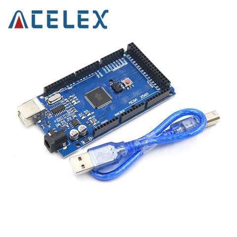 Mega 2560 R3 Microcontroller Board Compatible CH340G Arduino With USB Cable   XI